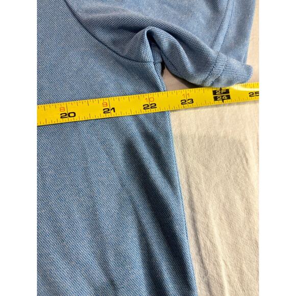Travis Mathew Polo Shirt Mens L Blue Short Sleeve - Picture 7 of 7